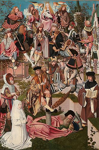 Tableau l'Arbre de Jessé Geertgen Tot Sint Jans impression d'art sur toile 60x90cm