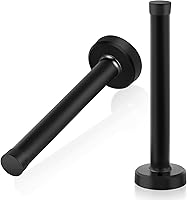 Vista 11 de Topes largos de puerta de acero inoxidable de 8 pulgadas, tope de puerta cepillado, resistencia de puerta anticolisión con absorbente de goma