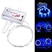 AW Ultra Bright 20pcs LED Bike Wheel Rim Light String 1-Pack Auto Open and Close Bicycle Wheel Spoke Light Blue