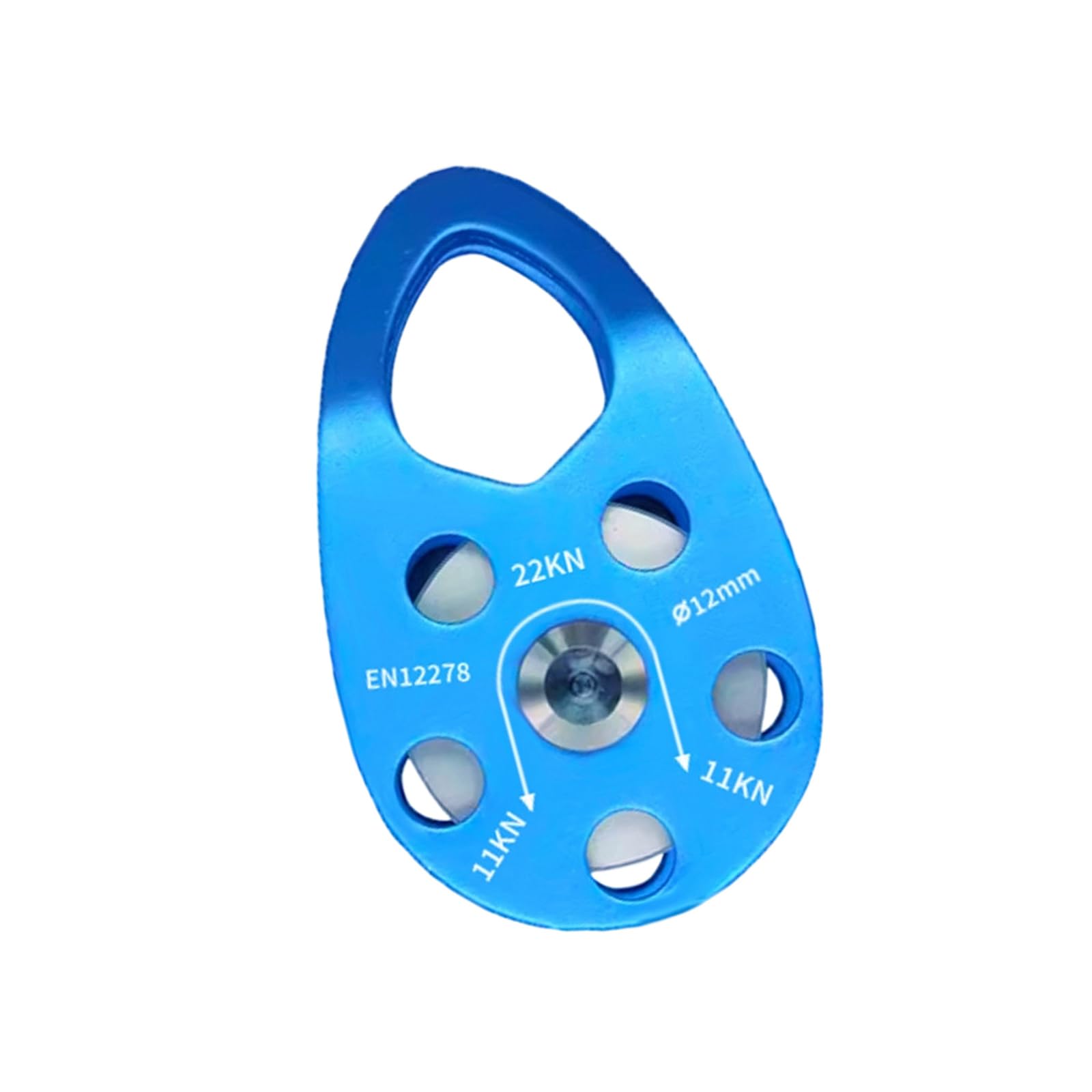 Kaccde Lake Blue Strength Aviation Aluminum Single Wheel Pulley With Ball Bearing For Machinery And Lifting Operations Industrial Strength Roller Bearing Pulley