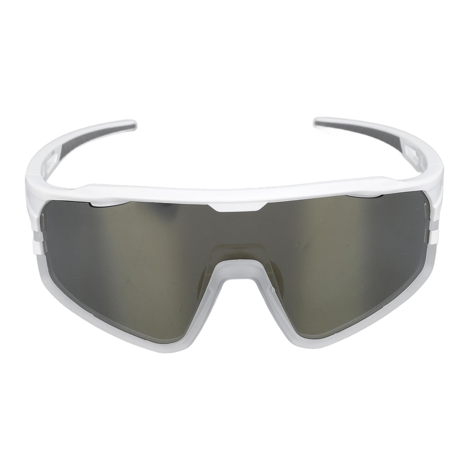 Keenso Spolaryzowane Sportowe Okulary Przeciwsłoneczne PC Ramka i Fluorescencyjna Soczewka Polaryzacyjna Okulary do Jazdy na Rowerze z Dodatkowymi Soczewkami 2 Oprawki do Biegania Wędkarstwo Mężczyźni