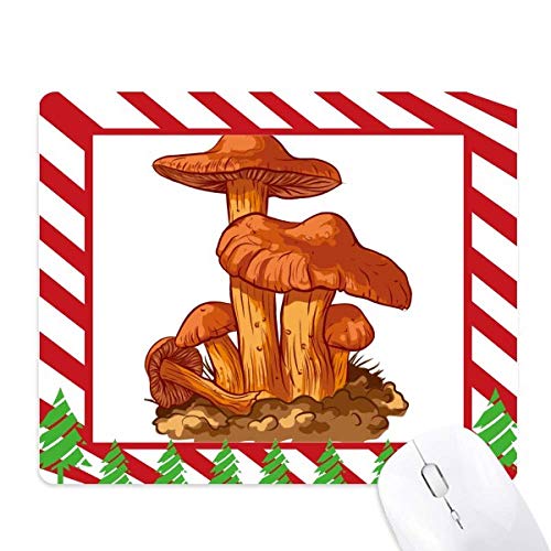 Tapis de souris champignon orange antidérapant contre la fatigue du poignet