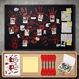 61 Pcs Detective Murder Mystery Decor Crime Scene Conspiracy Theory Decor