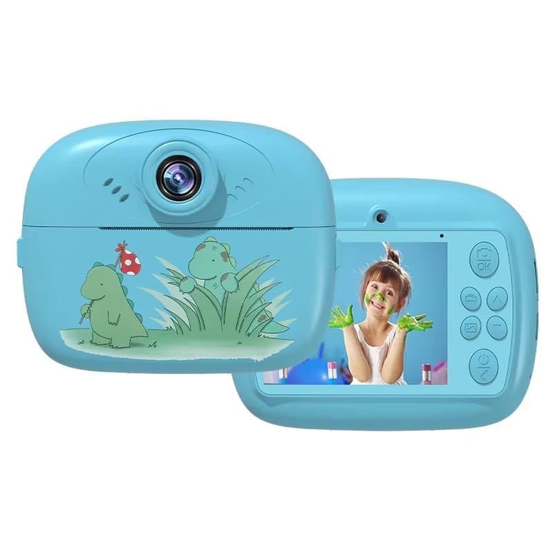 Gadgets World Kids Instant Print Camera 48MP | 2.0” HD IPS Display | Thermal Paper Printing | Multi Zoom Photo & Video Camera | Gift for Boys & Girls 3+ (Multicolor)