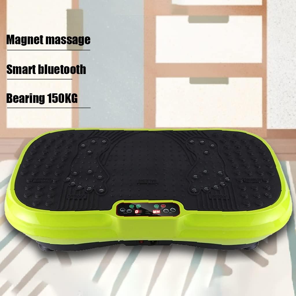 Vibration Plate Exercise Machine - Full Body Vibration Fitness Platform Equipment for Home & Travel Workout, Weight Loss, Toning & Wellness
