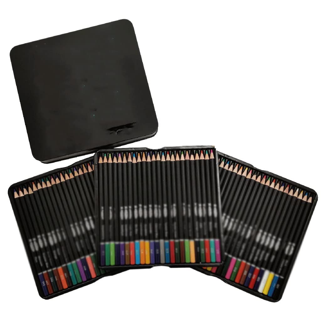 Amazon | DLOETT 72 色プロフェッショナル色鉛筆セット鉄箱カラー描画