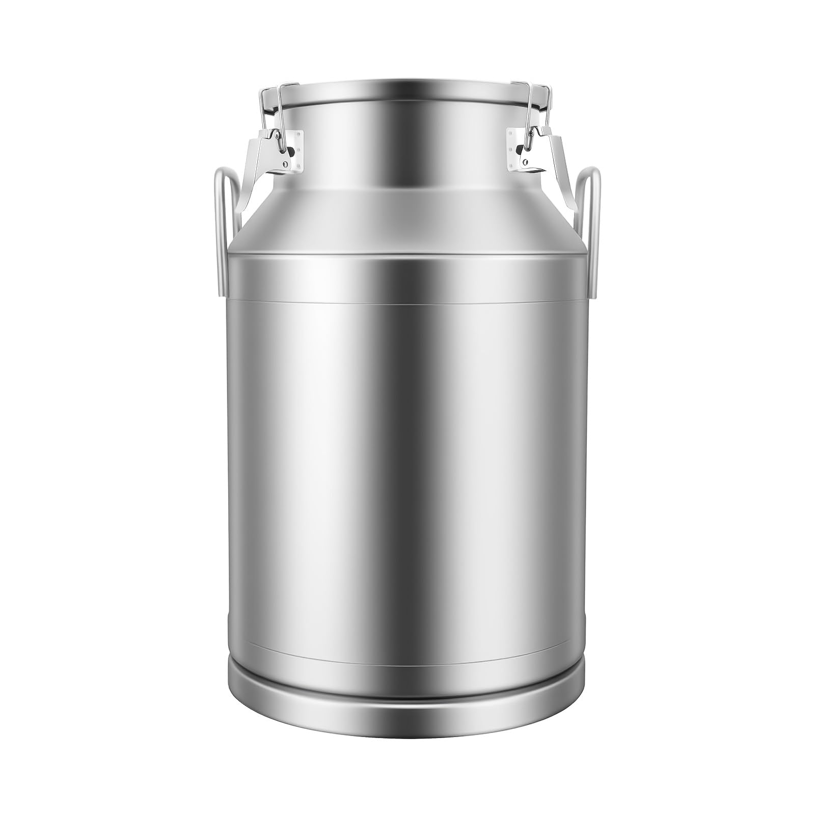 Milchkanne Transportkanne 40L Luftdichter Milchkrug, 201 Edelstahl Aufbewahrungsbehälter mit 3 Spannverschluss und Gummidichtung, für Milch, Öl, Reis und Getreide