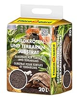 Floragard Schildkrötenerde und Terrariensubstrat 20 L, natürliche Einstreu für Reptilien
