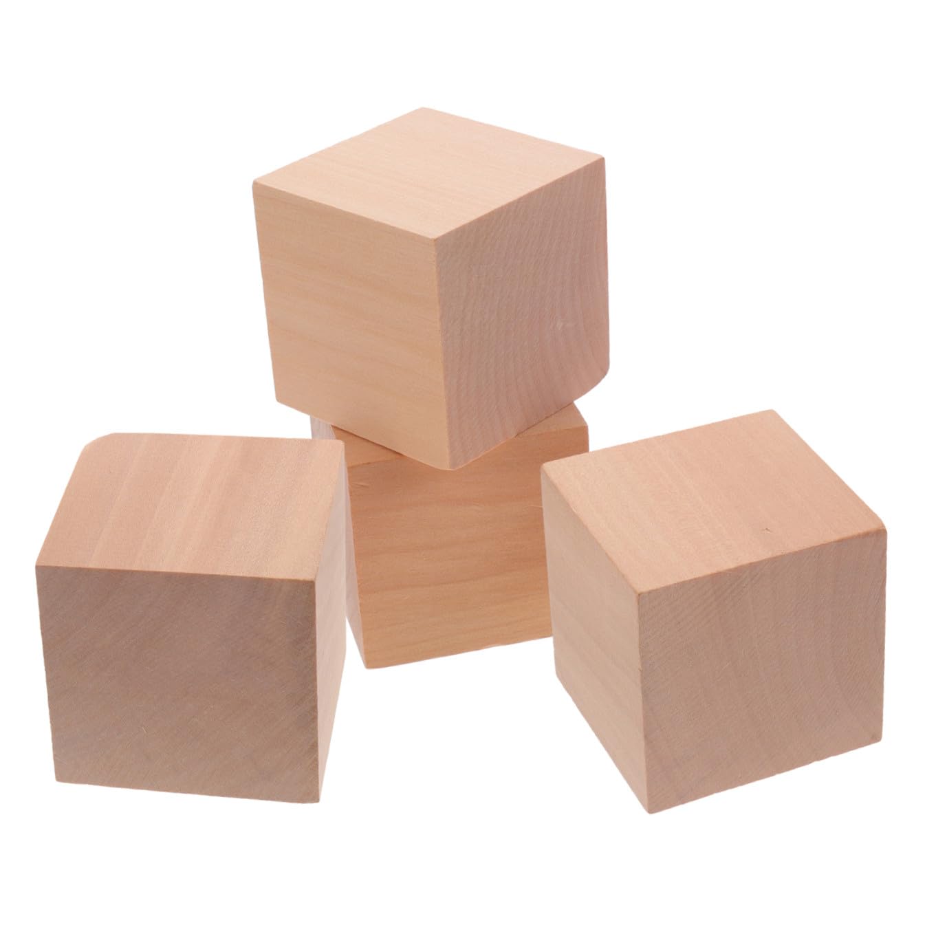 Amazon.co.jp: Kisangel 4 個 ブロック 工芸品 木 四角 : おもちゃ