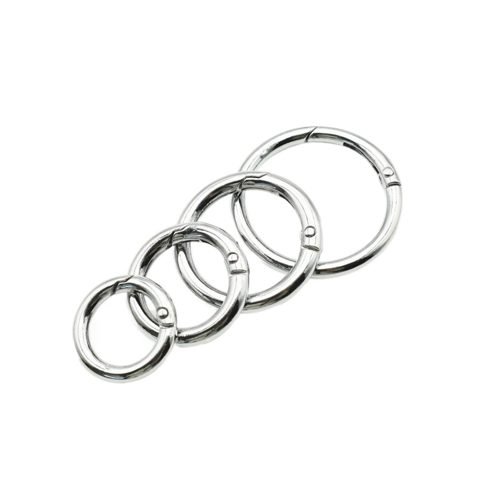 Metal Spring Gate O Ring Openable Keyring Leather Bag Belt Strap