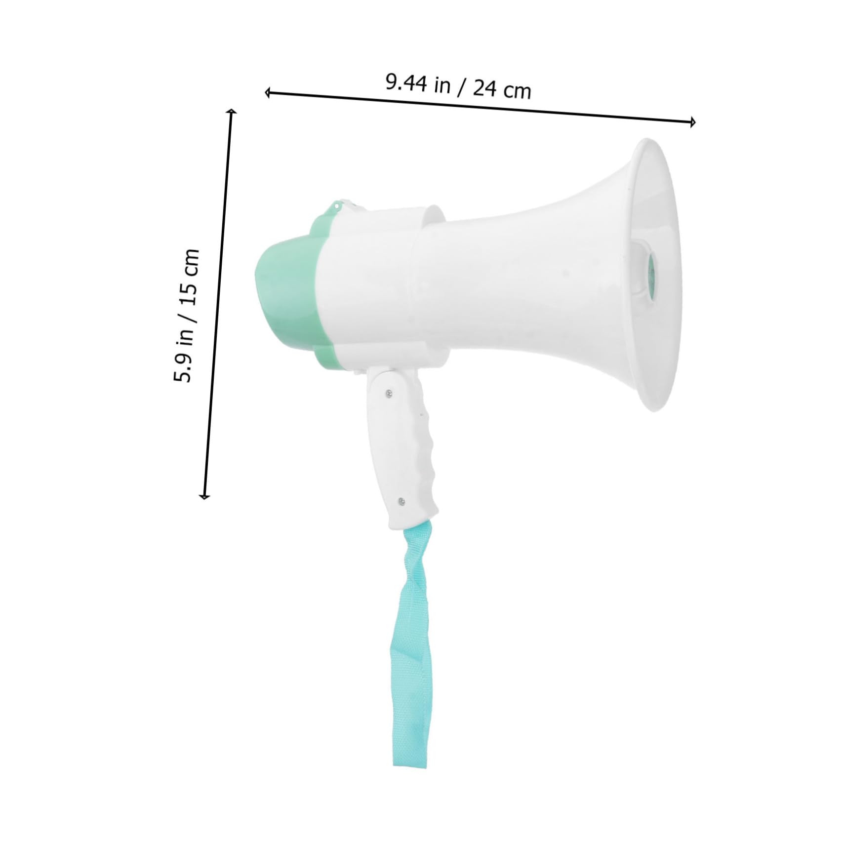 balacoo Megaphone Rechargeable Recording Function Hawk Trumpet for Tour Guides Sturdy Plastic Material 5 Hours Playtime for Merchants