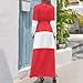 Austrian Flag Long Dress Women's Dress Summer Sun Sunshine Beach Skirt L