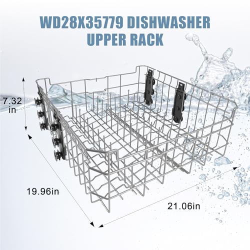 Image of WD28X35779 WD28X30219 Dishwasher Upper Rack Compatible with GE Dishwashers | Replaces WD28X25018,WD28X26104,WD28X10347,WD28X25189,WD28X26098,WD28X10352,WD28X22676,WD28X10348,WD28X22626