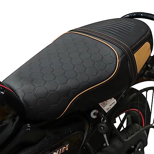Image of TVS Seat Cover for Sweat Free Comfortable Riding| Nylon Thread Stitching for Strength| Bike Riding Accessories|Heat & UV Ray Protection|Enhanced Tear Resistance