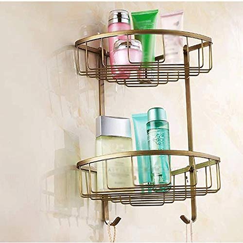 Estantes de baño con toallero de acero resistente para almacenamiento 4