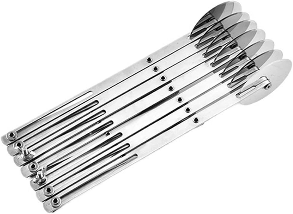 3/5/7 Wheel Cutter Dough Divider Cutter Dough Knife Flexible Roller Blade Pizza Pastry Peeler Stainless Steel Baking Pan Tool(B)