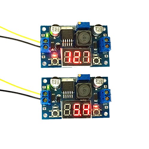 Qebidum Lm2596S Dc-Dc Buck Converter Diy 4-40V To 1.25-37V Step-Down Regulator Power Module Volt Stabilizer With Led Voltmeter Display #TOP2
