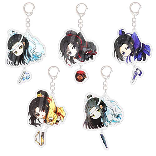 魔道祖師 キーチェーン 5個セット 魔道祖師グッズ キーホルダー 陳情令 魏無羨 藍忘機 イベント グッズ キーチェーン 日常 コスチューム道具 萌えグッズ かばん掛け 車 家 鍵 バッグ小物 脱落防止 紛失防止 取付 簡単 小物 雑貨 アクセサリー プレゼント