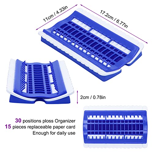 Image of Luxiv 30 Position Embroidery Floss Organizer, Thread Shelf with 15P Card