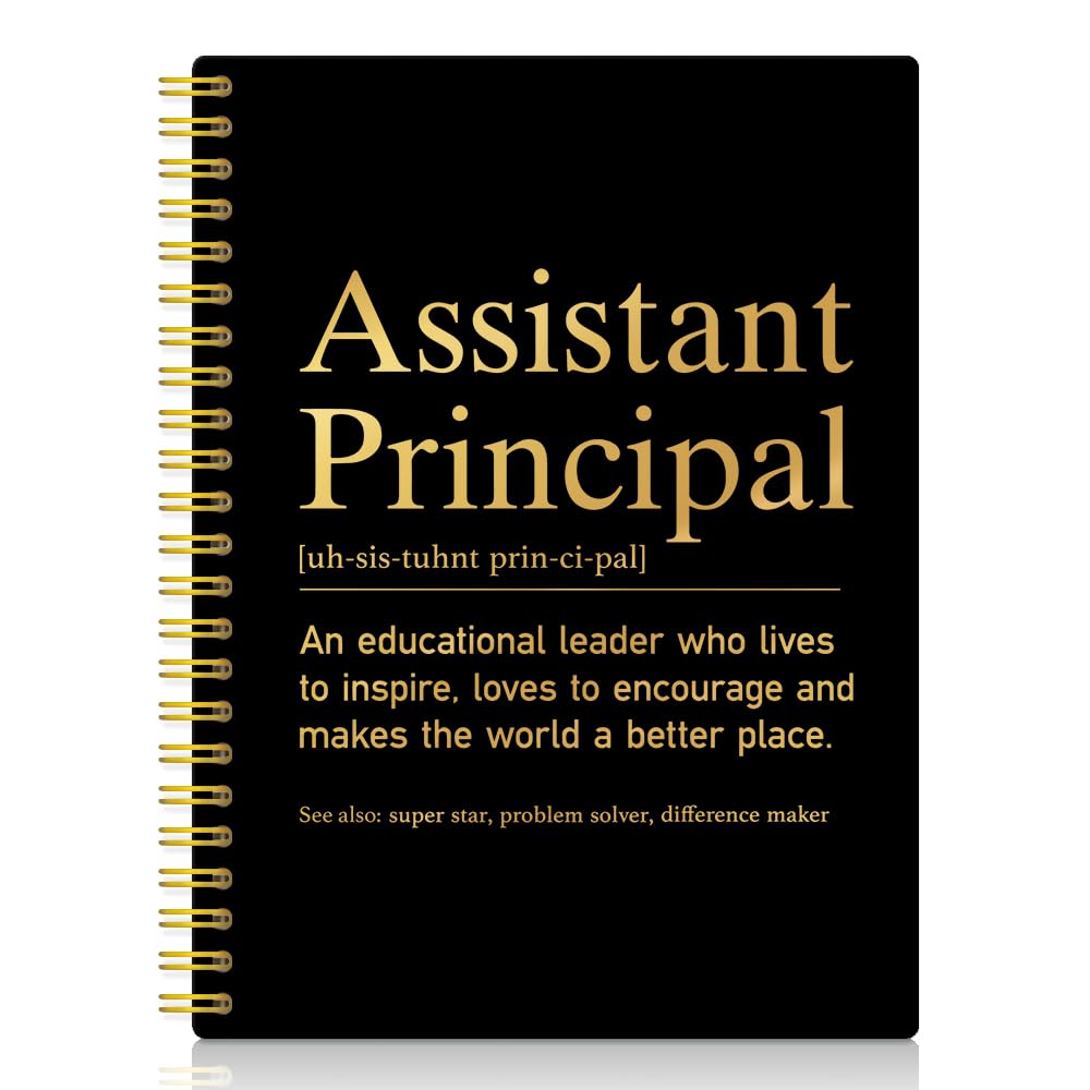 Cuaderno de espiral de director asistente con hojas rayadas para oficina