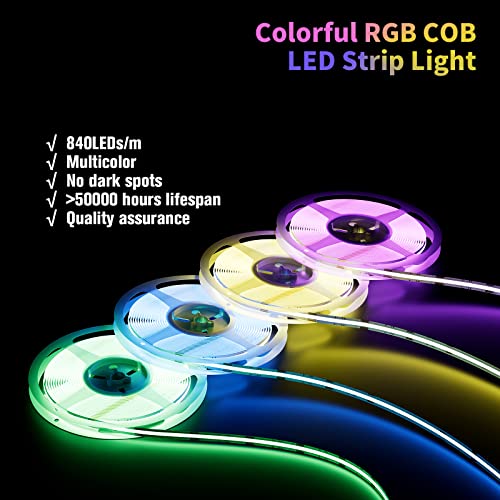 Tira LED RGB COB PAUTIX 5m Multicolor con fuente 24V miniatura 3