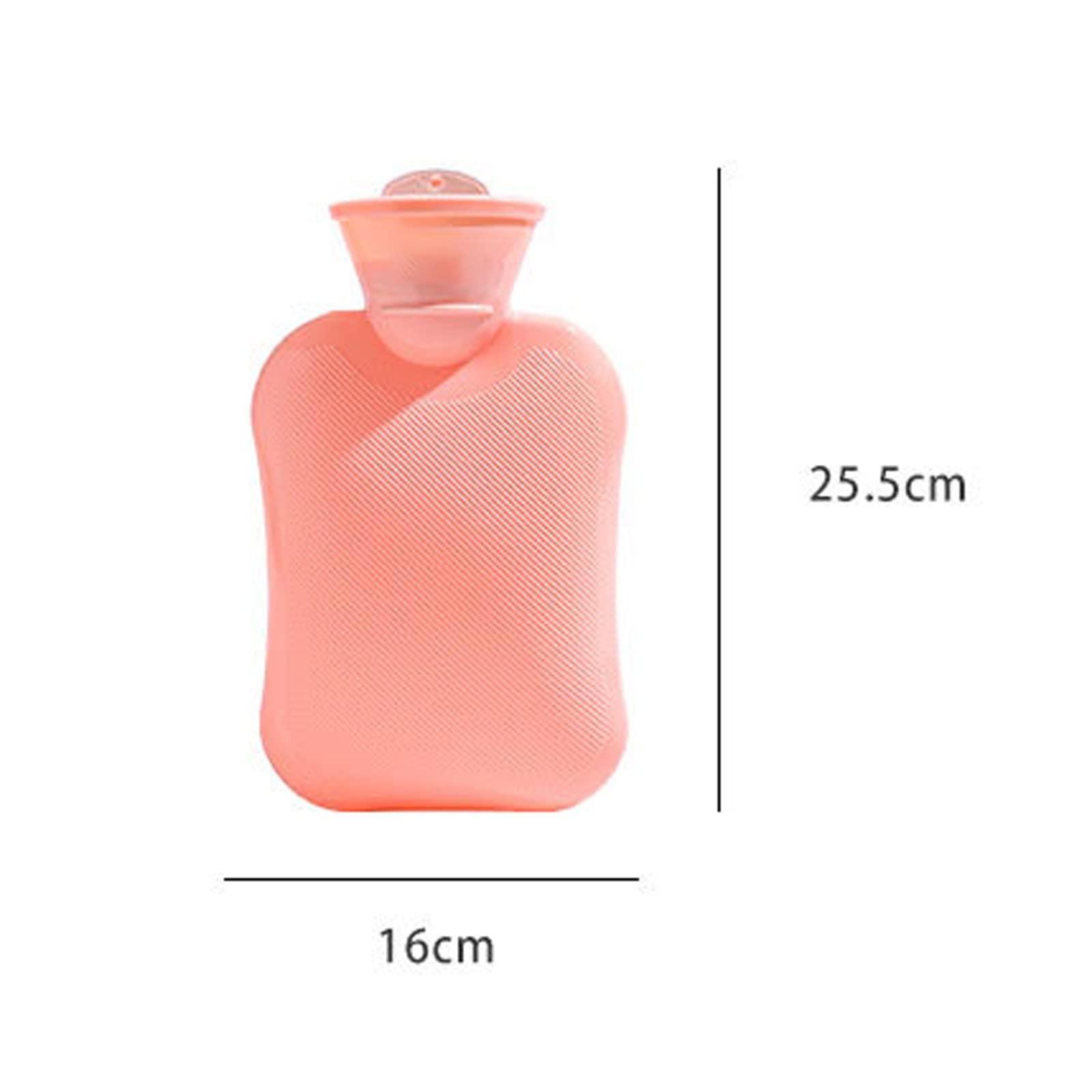 Botella de agua caliente portátil de inyección de agua de PVC rosa, ideal para el hogar o al aire libre, calentadores de manos y protectores de manos