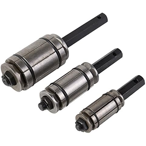 JDM Auto Lights 3pc Tail Pipe Expander Muffler Expander Tool Set Universal Hand Tool Cover