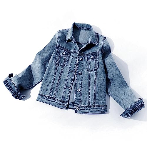 Lifeshe Women's Classic Jean Jacket Coat Denim Jackets Outwear #TOP6