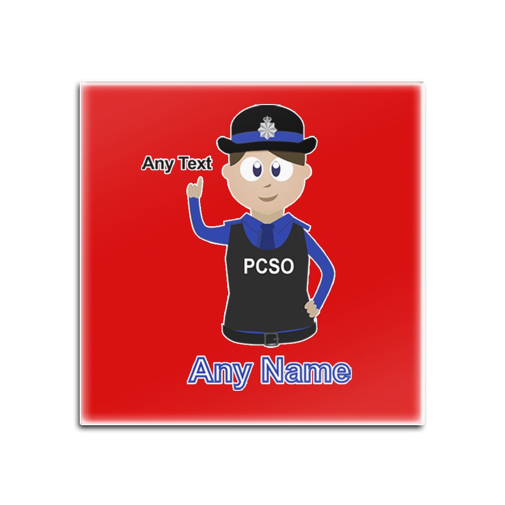 Police community Support Officer vetro frigorifero, motivo