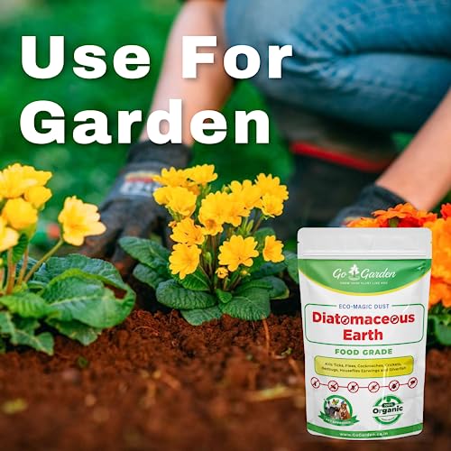 Image of Go Garden Diatomaceous Earth Powder | Organic Pest Control | Cockroach Killer, Ant Repellent, and Flea Control for Dogs 900G