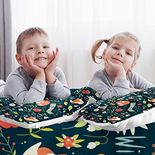 Housse de couette motif renard et parure de lit complète avec taies d'oreiller