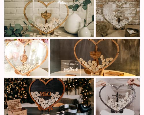 Personalized Guest Book, Wedding Guestbook Alternative, Wedding Drop Box, Guest Book Sign, Wedding Decor, Heart Shape Drop Box, Rustic Wedding, Wooden Guest Book #TOP7