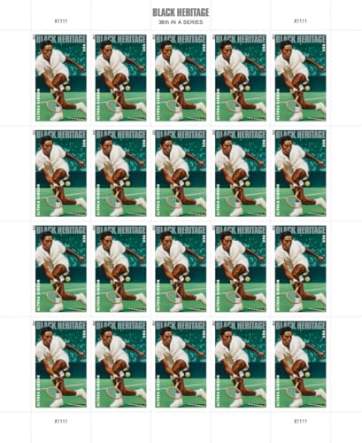Althea Gibson Black Heritage Series Sheet of 20 Forever Postage Stamps Scott 4803 By USPS