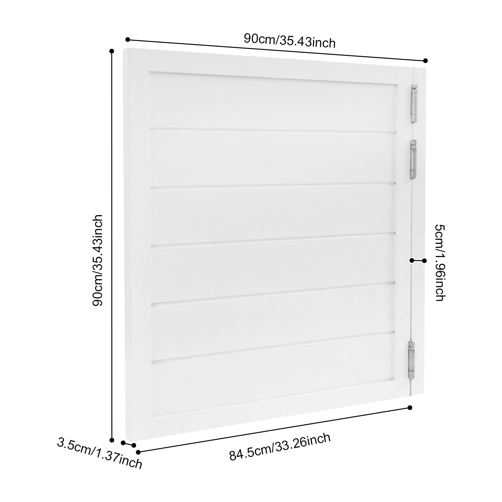 Barrera de seguridad infantil, parque bebe, barreras y extensiones para la seguridad escalera para perro bloquea puerta bebé, para escaleras, pasillos, interior y exterior, 90 x 90 cm