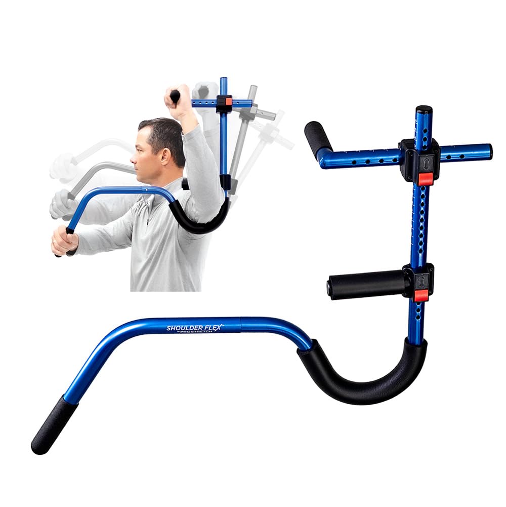 ProStretch Shoulder Flex- Outil de stretching pour la physiothérapie à domicile pour la coiffe des rotateurs et l'épaule gelée. Améliore la récupération, la flexibilité, le confort. Compact, portable.