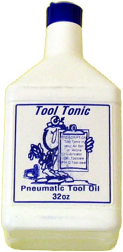 Contractor's Choice TT-32 Tool Tonic - Aceite para herramientas de aire prémium - Botella de 32 onzas