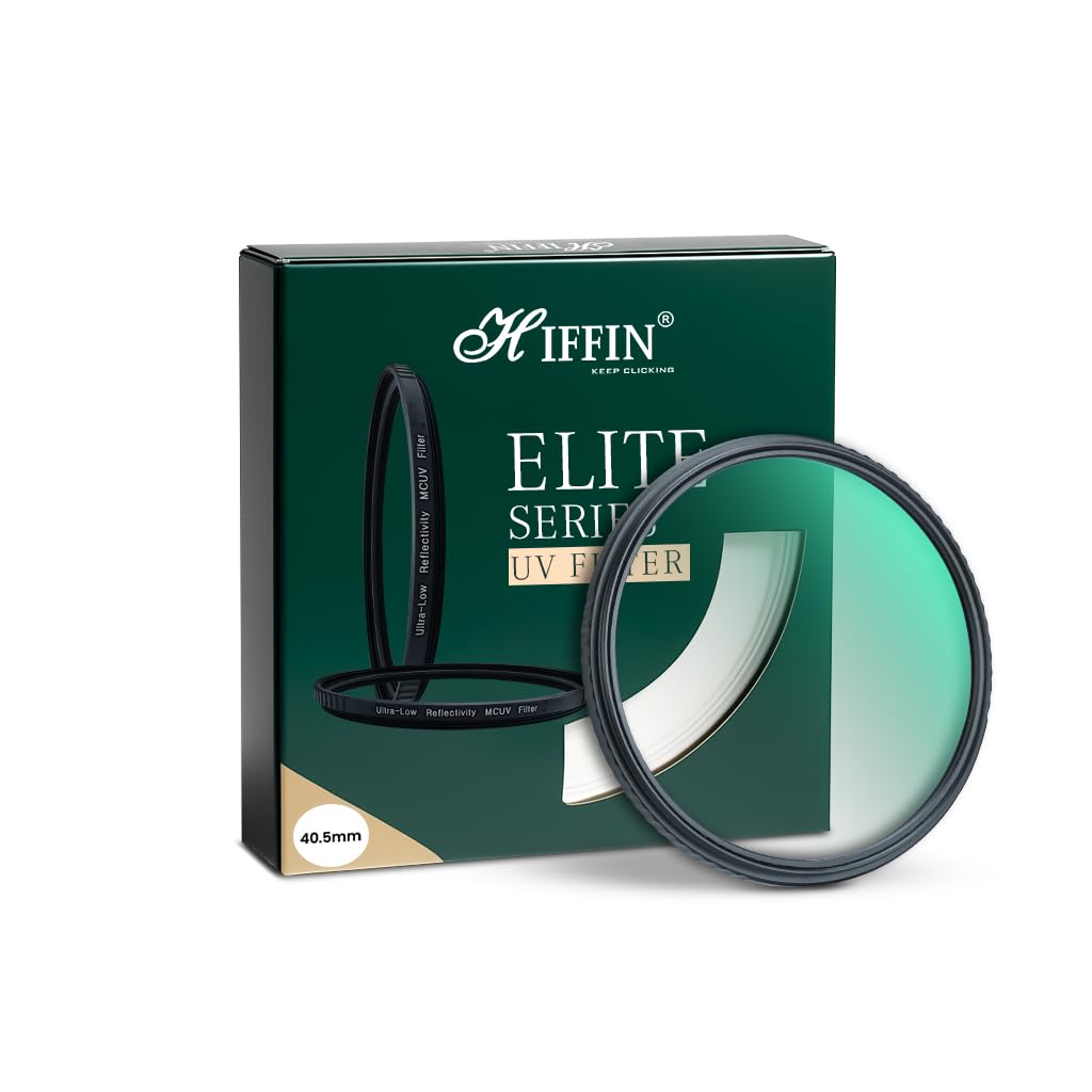 Hiffin 40.5mm Elite UV Filter | Ultra Clear Lens Protector for DSLR & Mirrorless Cameras | Slim Frame | Anti-Dust & Scratch Resistant | Premium Optical Glass