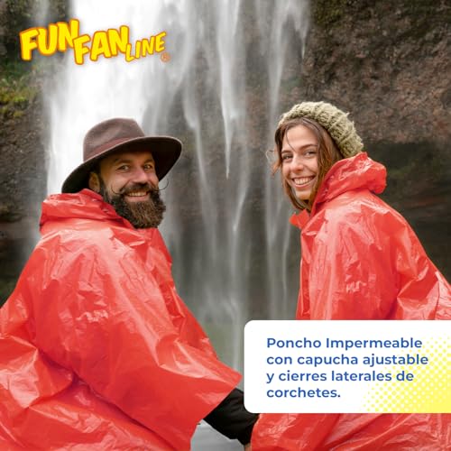 Rain Poncho for Men and Women, Bicycle Rain Cape with Hood (Size M) - Image 5