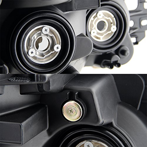 AKKON - For Black Smoke 2004-2015 Titan Pickup Truck 04-07 Armada Headlights Front Lamps Direct Replacement Pair