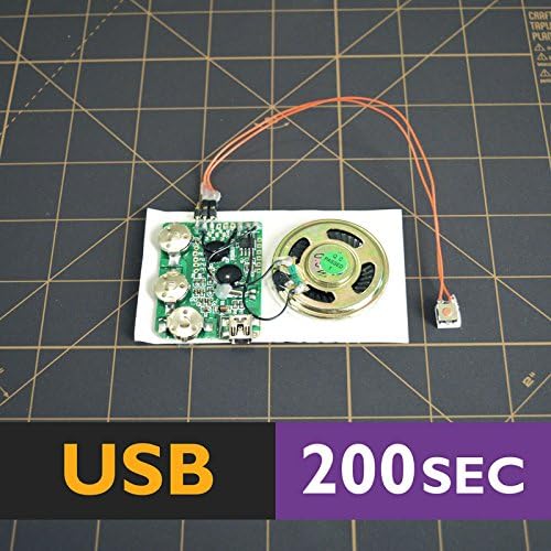 200s USB MP3 Button Device Voice Music Sound Record Push WAV Load Multiple Play