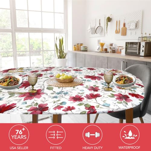image for Covers For The Home Deluxe Elastic Edged Flannel Backed Vinyl Fitted T