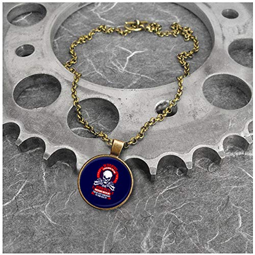 OMANECK I Love My Ironworker Necklace Nickel, I Belong to an Ironworker Necklaces (Necklace - Nickel - Black)