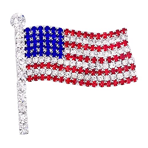 Image of LAXPICOL American Flag Brooch Pin Palestine Flag Broach Hat Pin