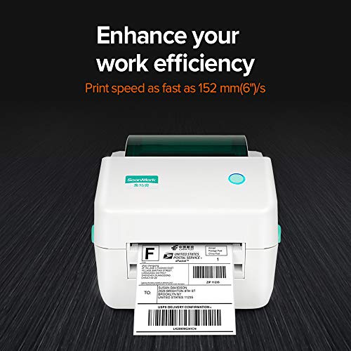 Fangtek Shipping Label Printer - Direct Thermal High Speed Printer - Compatible with Amazon, Ebay, Etsy, Shopify - 4×6 Label Printer & Multifunctional Printing - Compare to Dymo 4XL - Thumbnail 7