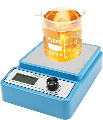 Magnetic Stirrer, Small 12W Lab 0-2400 RPM Digital Display Magnetic Mixer, 3000Ml Stirring Volume, Suitable for Laboratory, Chemistry Experiment,