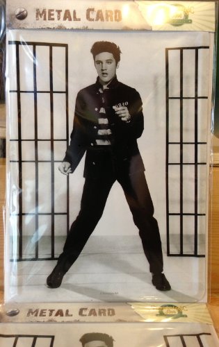 Tin Card Sign Cartolina metalla 10 x 14 cm - Elvis...