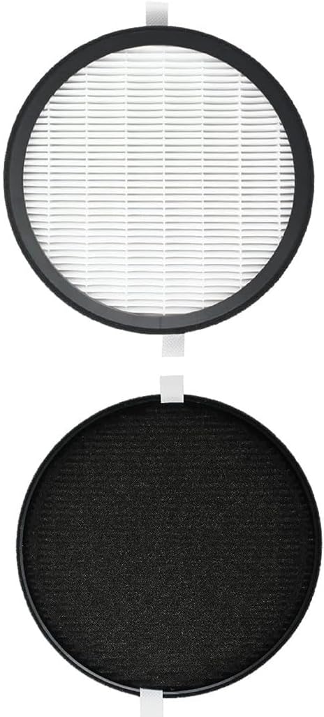 2 Pack of Premium H13 True Hepa Filter Compatible with Pure Enrichment PureZone Halo Air Purifier Model PEAIRDSK Compatible with Sharper Image Personal Air Purifier Item # 207073 207009