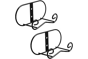 LIONWEI LIONWELI 2-Piece Black Metal Cutting Board Wall Hanger