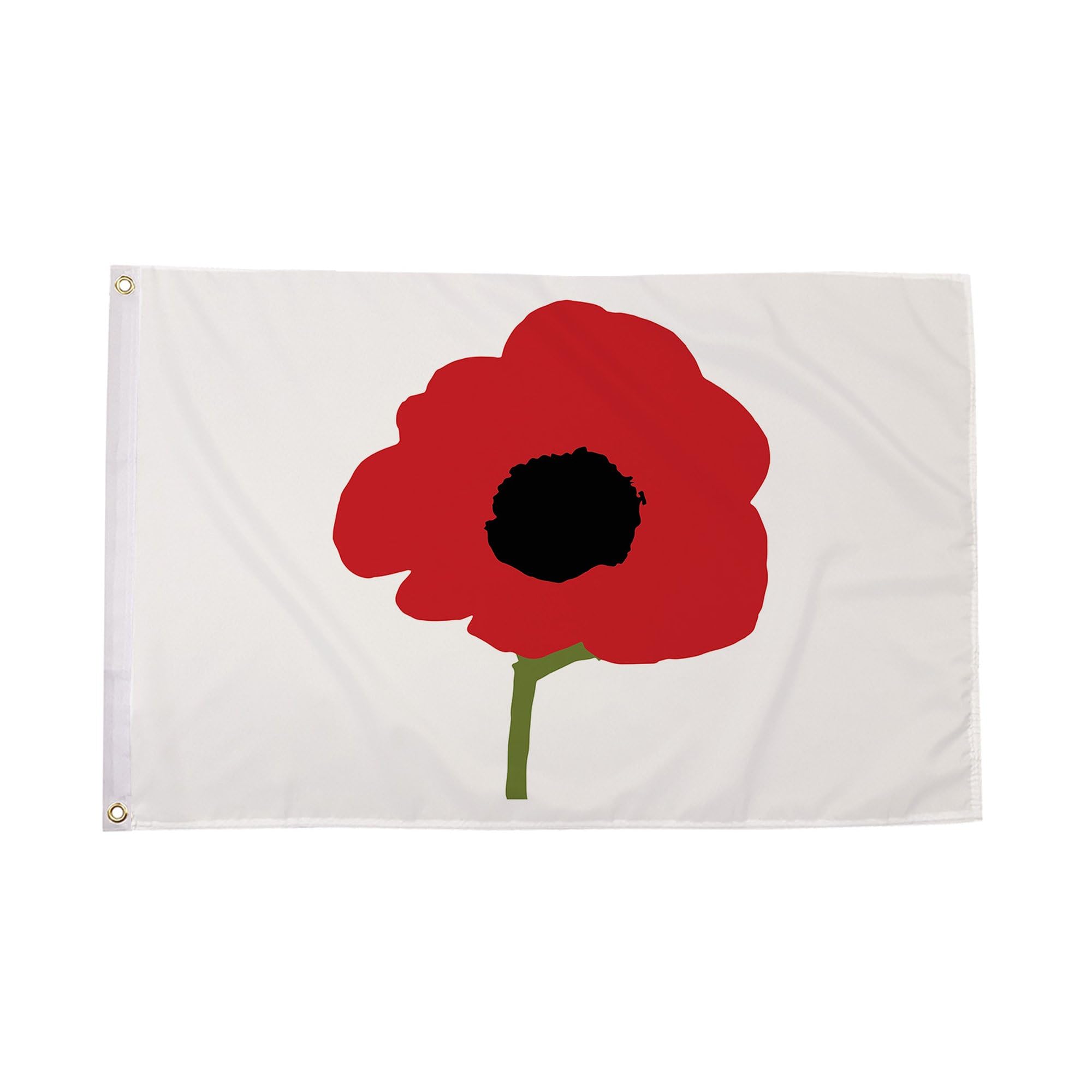 Flagtex Remembrance Flag Poppy 5ft x 3ft (150cm x 90cm) - Lest We Forget Poppy Banner British Military Tribute, Remembrance Day Garden Flag for Outdoor Veterans Display