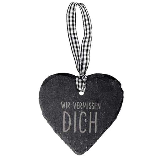 Spruchreif | Schieferherz mit Gravur | Schieferherz mit Spruch |Dekoherz aus Schiefer zum Aufhängen | Erinnerung | Andenken | Herz Trauer | Vermisse Dich Spruchreif | Schieferherz mit Gravur | Schieferherz mit Spruch |Dekoherz aus Schiefer zum Aufhängen | Erinnerung | Andenken | Herz Trauer | Vermisse Dich